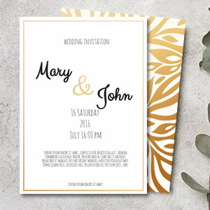 Foil Accent Invitations