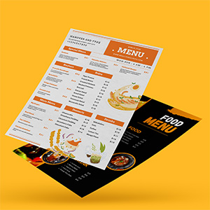 Low Cost Take Out Menus