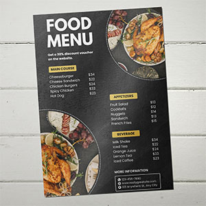 Laminated Menus