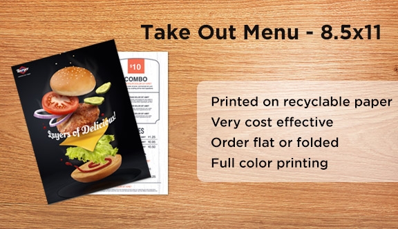 Take Out Menu - 8.5x11