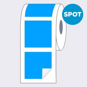 Square Corner Rectangle Roll Labels (Spot Color)