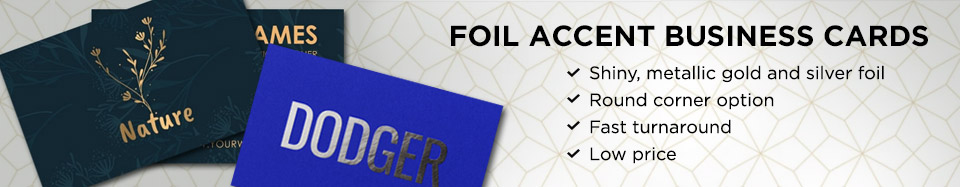 Foil Accent Business Cards