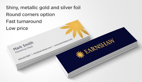 Foil Accent Business Card 3.5x1