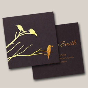 Foil Accent Business Card 3x3