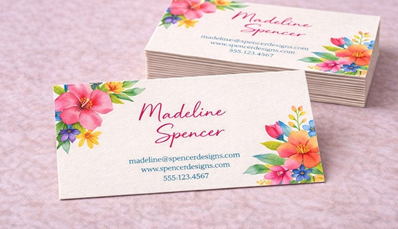 Linen Slick Business Card 3.5x1.5