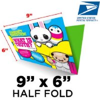 Half-Fold Direct Mail Postcard - 9x12 to 9x6