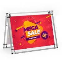 A-Frame Banner Display