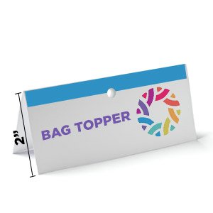 Bag Toppers / Header Cards - 2" fold