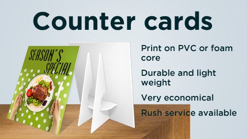 Counter Cards