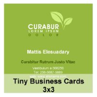 Square Business Card 3x3