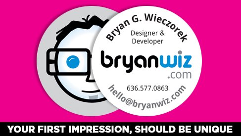 Round Shape Card - 2" Diameter