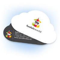 Cloud Shaped Business Card - 3.5"x2"