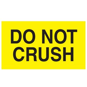 Do Not Crush Labels - 3x5