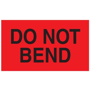 Do Not Bend Labels - 3x5