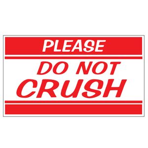 Do Not Crush Labels - 3x5