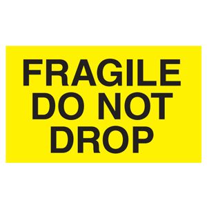 Fragile Do Not Drop Labels - 3x5