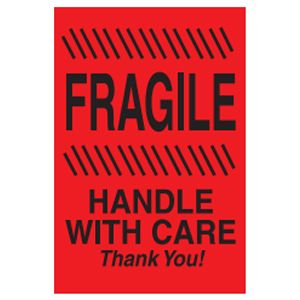 Fragile Handle With Care Labels - 4x6