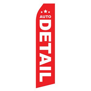 Auto Detail Stock Flag - 16ft.