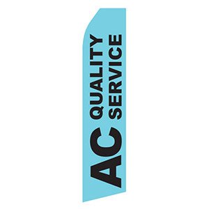 Air Conditioning Service Stock Flag - 16ft.