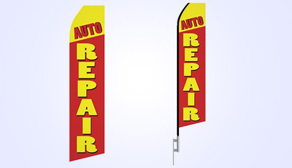 Auto Repair Stock Flag - 16ft.