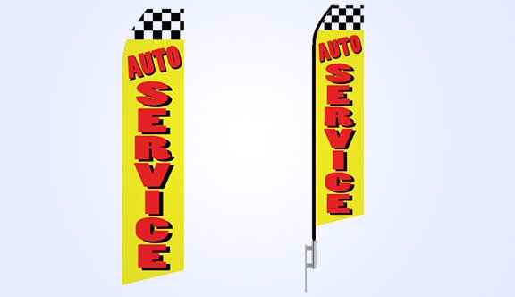 Auto Service Stock Flag - 16ft.