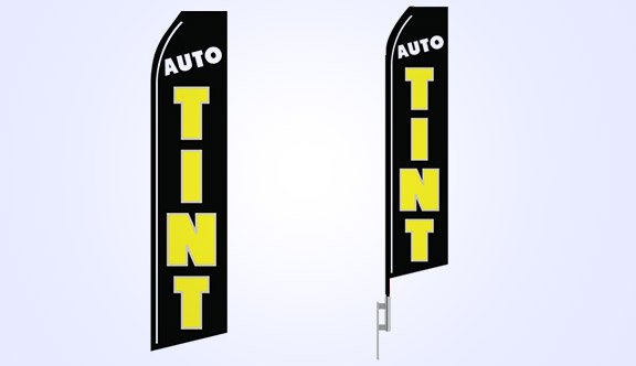 Auto Tint (Black) Stock Flag - 16ft.