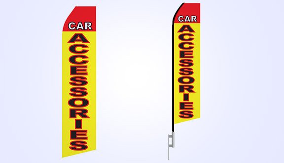 Car Accessories Stock Flag - 16ft.