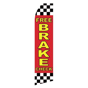 Free Brake Check Stock Flag - 16ft.