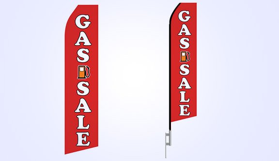 Gas Sale Stock Flag - 16ft.