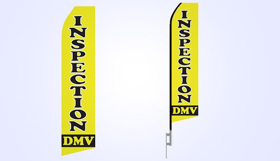 DMV Inspection Stock Flag - 16ft.