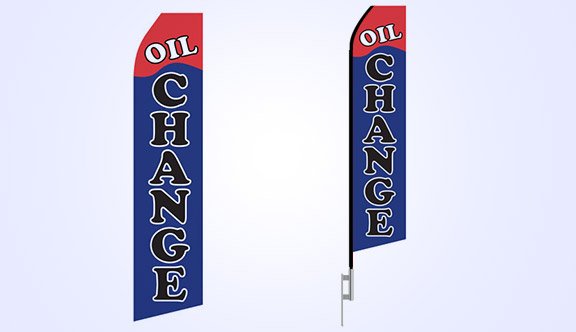 Oil Change Stock Flag - 16ft.