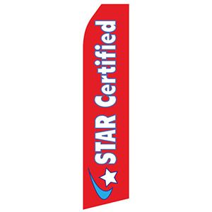 Star Certified Stock Flag - 16ft.