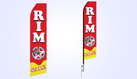 Rim Sale Stock Flag - 16ft.