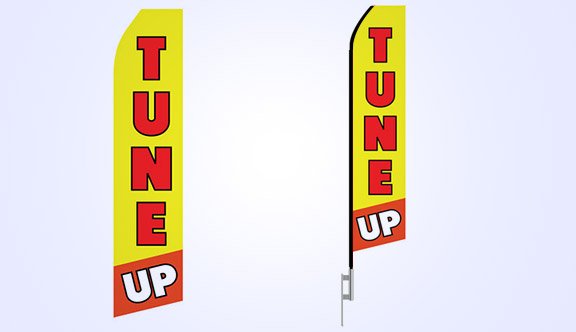 Tune Up Stock Flag - 16ft.