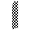 Black and White Checkered Stock Flag - 16ft.