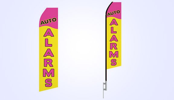 Auto Alarms Econo Stock Flag - 16ft.