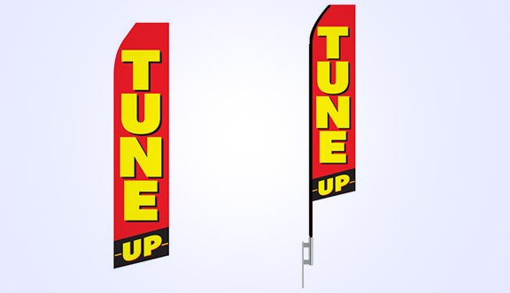 Tune Up Stock Flag - 16ft.