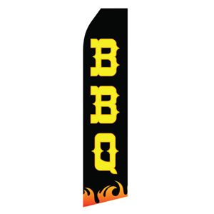 Black BBQ Stock Flag - 16ft