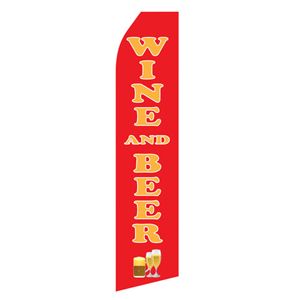 Wine and Beer Stock Flag - 16ft