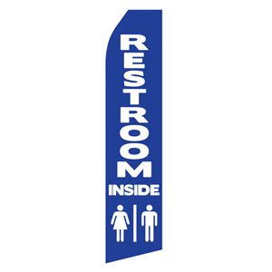 Restroom Inside Stock Flag - 16ft