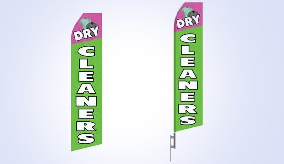 Dry Cleaning Service Stock Flag - 16ft