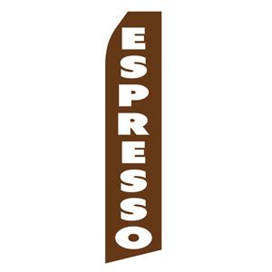 Espresso Stock Flag - 16ft