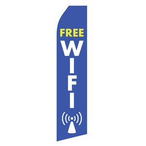 Free Wifi Stock Flag - 16ft