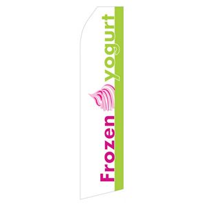 Frozen Yogurt Stock Flag - 16ft