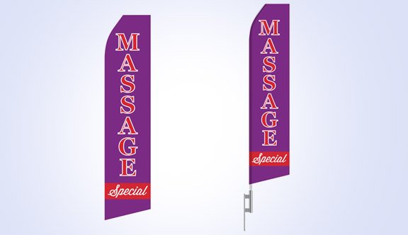 Massage Special Stock Flag - 16ft