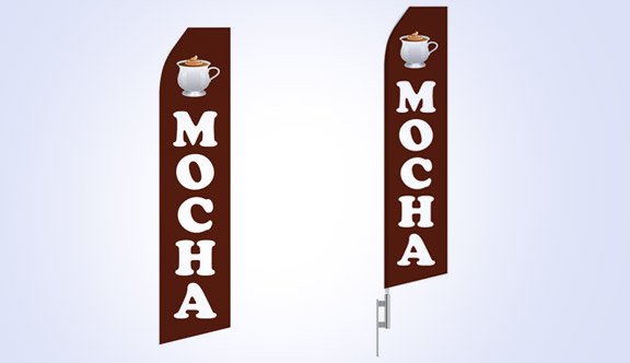 Mocha Stock Flag - 16ft