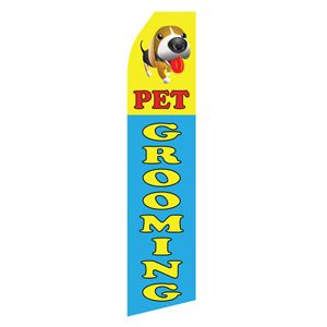 Pet Grooming Stock Flag - 16ft