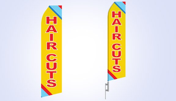 Haircuts Stock Flag - 16ft