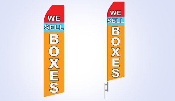 We Sell Boxes Stock Flag - 16ft