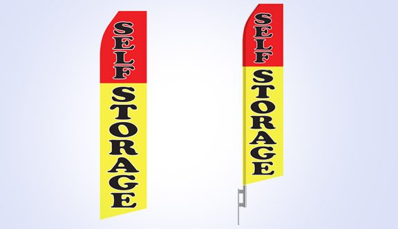 Self Storage Stock Flag - 16ft